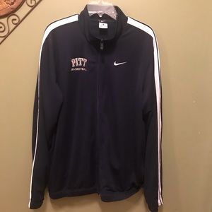 PITT Nike Navy Blue Basketball Track Jacket Sz XXL